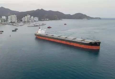 More than 78.000 tons of thermal coal were loaded at Santa Marta port, attended by Multiport.